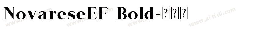 NovareseEF Bold字体转换